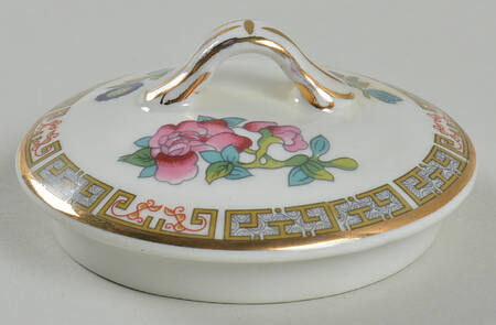 Indian Tree (Smooth, Gold Trim) Lid for Sugar Bowl