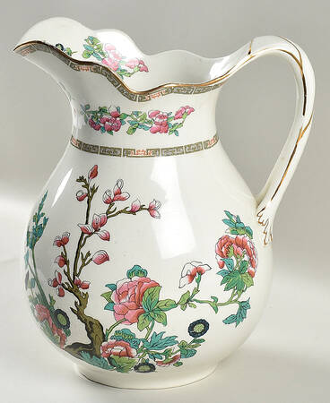 Indian Tree (Smooth, Gold Trim) 150 Oz Pitcher