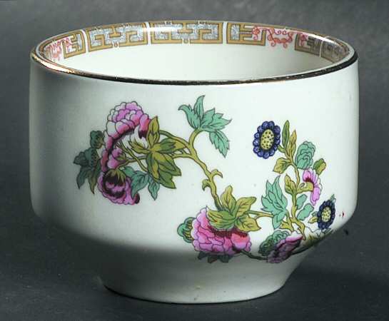 Indian Tree (Smooth, Gold Trim) Open Sugar Bowl