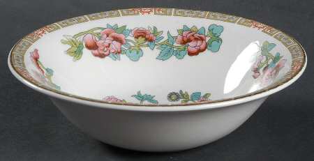 Indian Tree (Smooth, Gold Trim) Coupe Cereal Bowl