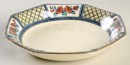 Lowestoft Rim Soup Bowl by John Maddock & Sons