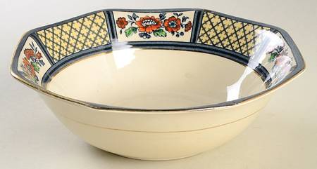 Lowestoft 8" Round Vegetable Bowl by John Maddock & Sons