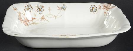 Pansy 9" Oval Vegetable Bowl