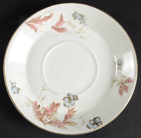 Pansy Saucer for Flat Cup by John Maddock & Sons