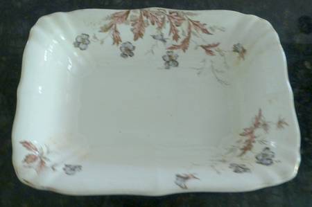 Pansy 9" Rectangular Vegetable Bowl