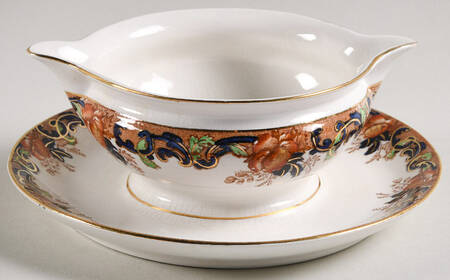 Majestic (Smooth Edge) Gravy Boat with Attached Underplate