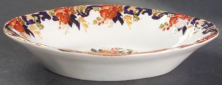 Majestic Multicolored (Scalloped) 8" Oval Vegetable Bowl