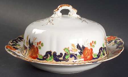 Majestic Multicolored (Scalloped) Round Covered Butter