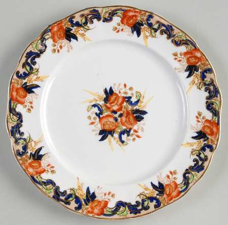 Majestic Multicolored (Scalloped) Dessert/Pie Plate by John Maddock & Sons