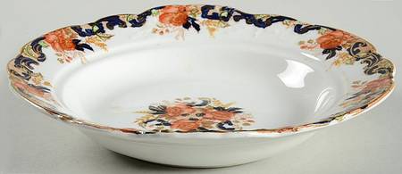 Majestic Multicolored (Scalloped) Round Butter No Lid by John Maddock & Sons