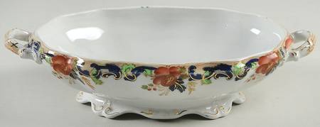 Majestic Multicolored (Scalloped) Small Oval Vegetable No Lid
