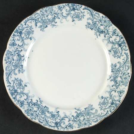 Meredith Blue Green Salad Plate