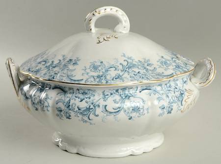 Meredith Blue Green Tureen &  Lid
