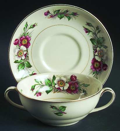 Montana Flat Cream Soup Bowl & Saucer Set