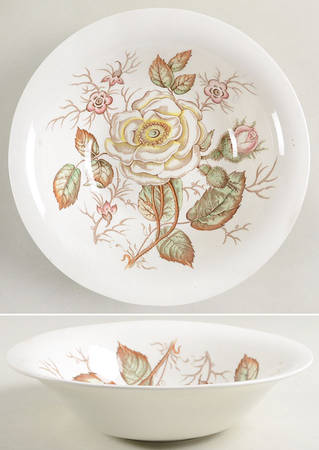 Old Rose 9" Round Vegetable Bowl