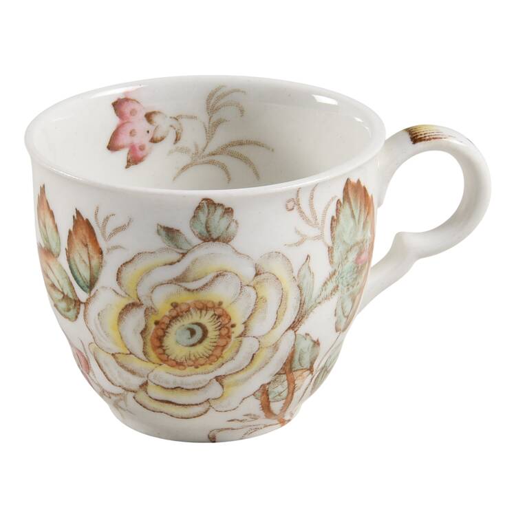 Old Rose Flat Demitasse Cup by John Maddock & Sons