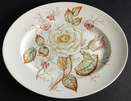 Old Rose 11" Oval Serving Platter