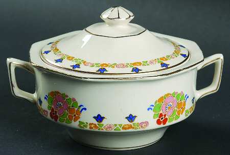 Pastel Sugar Bowl & Lid