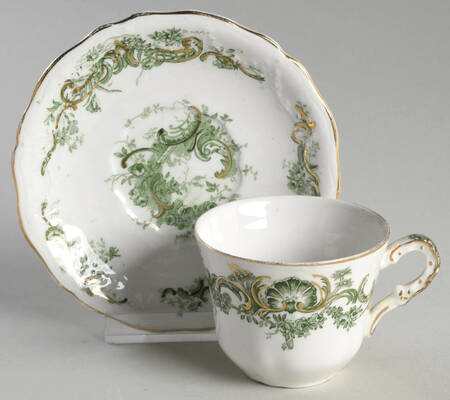 Rhine Flat Demitasse Cup & Saucer Set