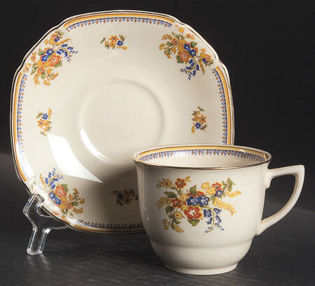 Royal Cameronian Flat Cup & Saucer Set