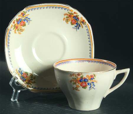 Royal Cameronian Flat Cup & Saucer Set