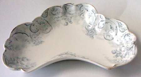 Rococo Blue Bone Dish