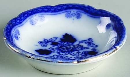 Roseville (Flow Blue) Butter Pat