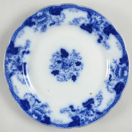 Roseville (Flow Blue) Luncheon Plate