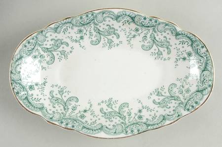 Seville Green (Gold Trim) Relish/Gravy Underplate