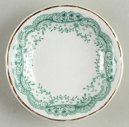 Seville Green (Gold Trim) Butter Pat