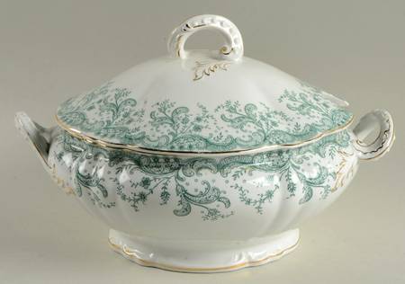 Seville Green (Gold Trim) Tureen &  Lid