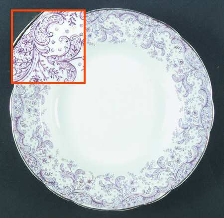 Seville Mulberry Rim Soup Bowl