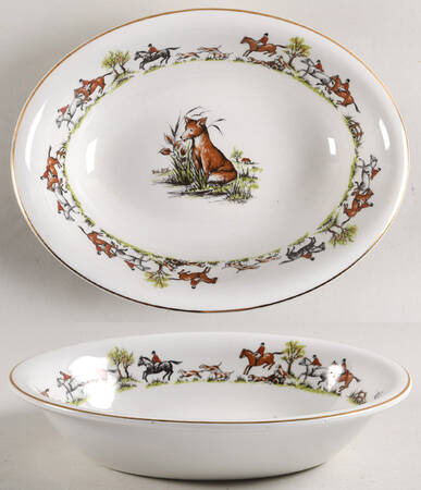 Tally Ho 8" Oval Vegetable Bowl