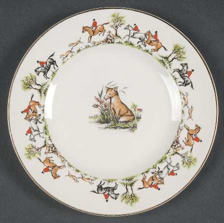 Tally Ho Bread & Butter Plate