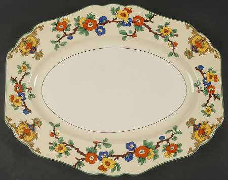 Verona 16" Oval Serving Platter by John Maddock & Sons