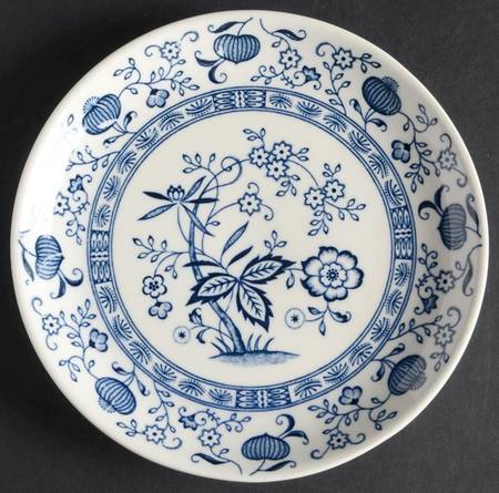 Blue Onion Bread & Butter Plate