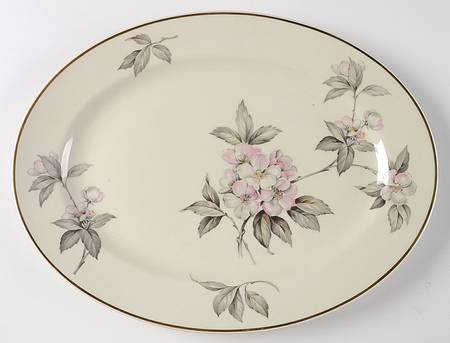 Spring Glory (Gold) 14" Oval Serving Platter