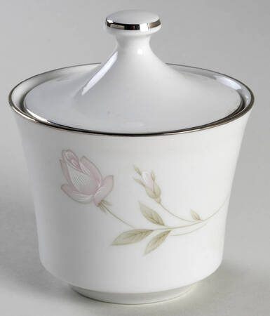Sage Rose Sugar Bowl & Lid