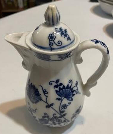 Blue Onion Individual Coffee Pot & Lid