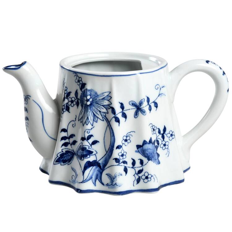 Blue Onion Figural Teapot No Lid