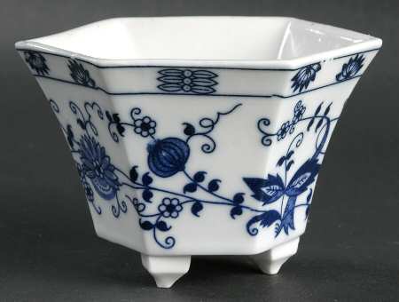Blue Onion 2" Hexagonal Flower Pot