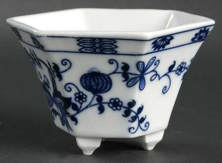 Blue Onion 2" Hexagonal Flower Pot