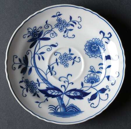 Blue Onion Saucer
