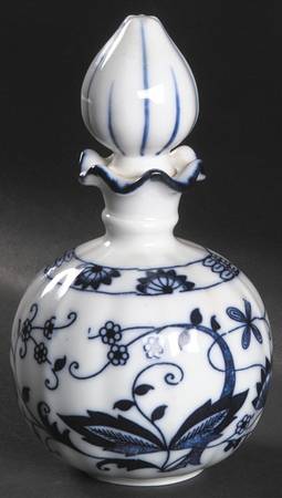 Blue Onion Perfume Bottle with Stopper