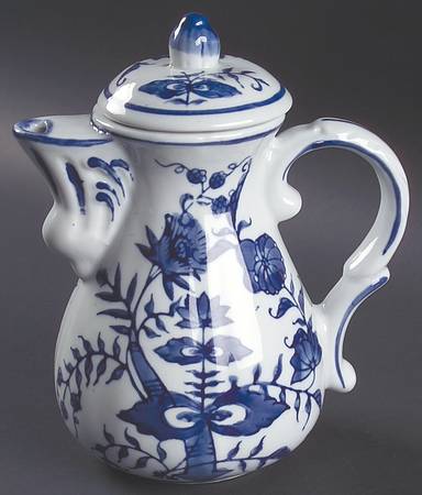 Blue Onion Small Coffee Pot & Lid