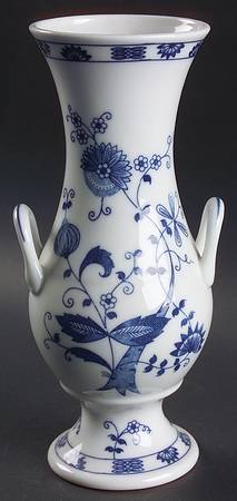 Blue Onion 10" Vase