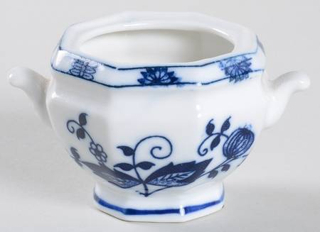 Blue Onion Mustard Jar No Lid