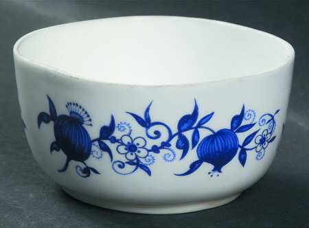 Blue Onion Bone Small Sugar Bowl No Lid