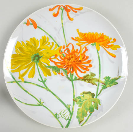 Chrysanthemum 12" Chop Plate (Round Platter)