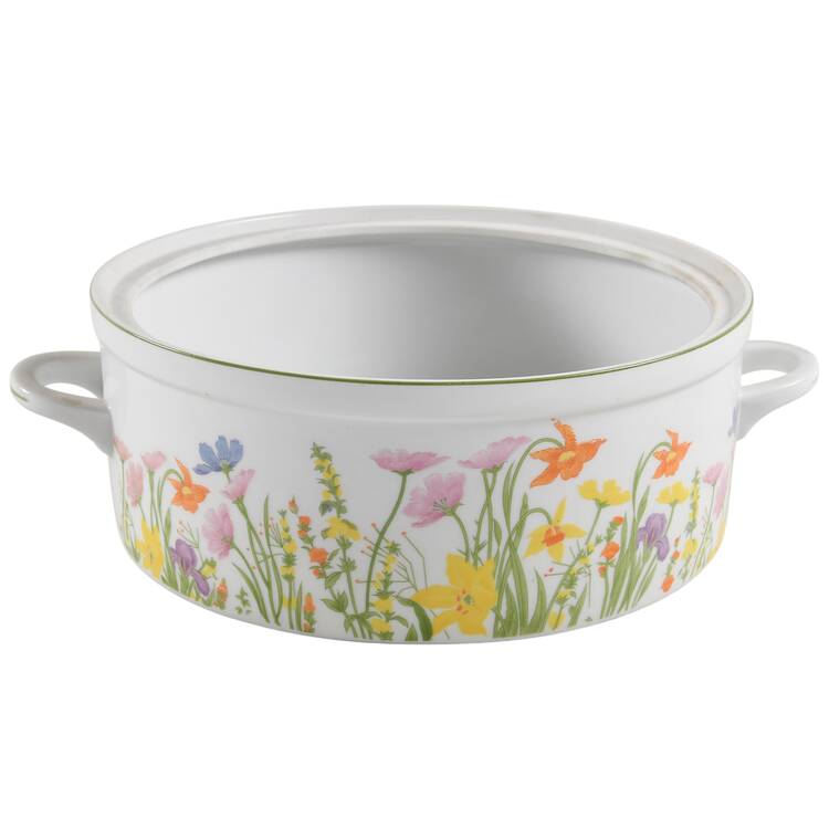 Day Lily 2.5 Qt Round Casserole No Lid